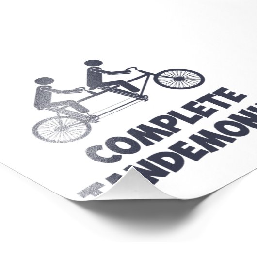 Tandem Bike Complete Tandemonium Foto Afdruk (Hoek)