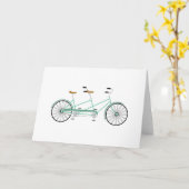 Tandem Bike Kaart (Gele Bloem)