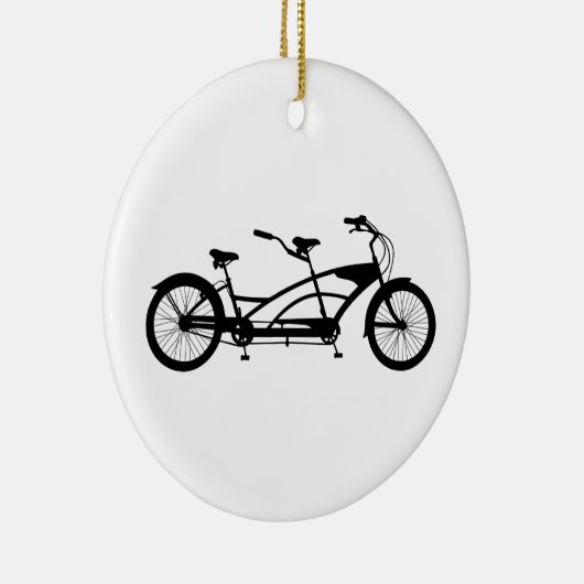 Tandem Bike Keramisch Ornament (Rechts)