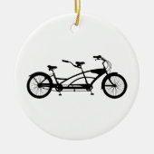 Tandem Bike Keramisch Ornament (Voorkant)