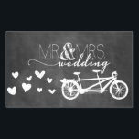 Tandem Bike Love Chalkboard Heart Sticker<br><div class="desc">Geweldig voor bruiloften,  douches,  bedankt en meer!</div>