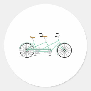 Tandem Bike Ronde Sticker