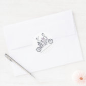 Tandem Bike Sticker van TearDrop Weddings (Envelop)