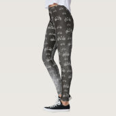 Tandem Bikes Patroon Fun Fiets Patroon Leggings (Links)