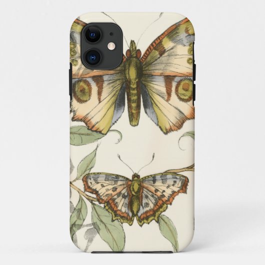 Tandem Butterflies over groene bladeren Case-Mate iPhone Case (Achterkant)