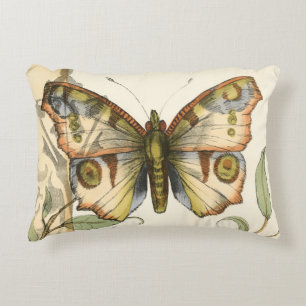 Tandem Butterflies over groene bladeren Decoratief Kussen