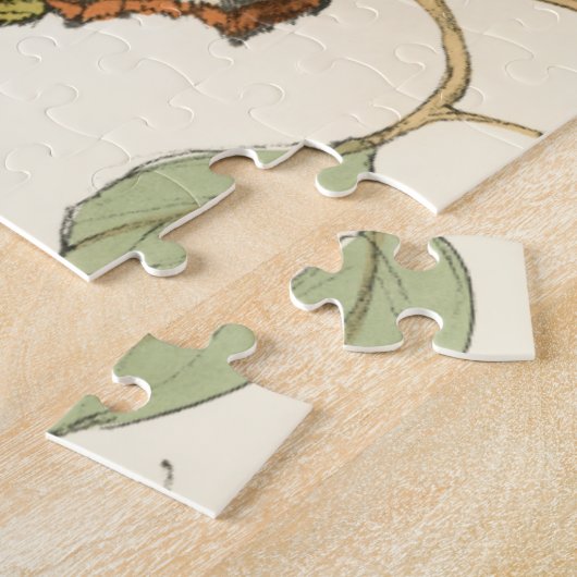 Tandem Butterflies over groene bladeren Legpuzzel (Zijkant)