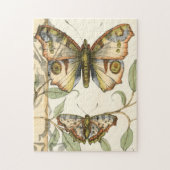Tandem Butterflies over groene bladeren Legpuzzel (Verticaal)