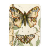 Tandem Butterflies over groene bladeren Magneet (Verticaal)