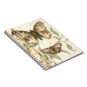 Tandem Butterflies over groene bladeren Notitieboek (Rechterzijde)