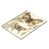 Tandem Butterflies over groene bladeren Notitieboek (Linkerzijde)