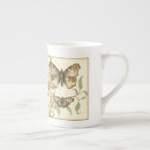 Tandem Butterflies over groene bladeren Porselein Kop (Rechts)