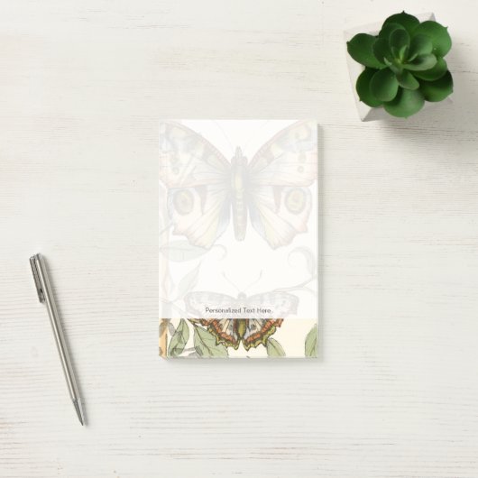 Tandem Butterflies over groene bladeren Post-it® Notes (Kantoor)