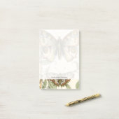 Tandem Butterflies over groene bladeren Post-it® Notes (Op bureau)
