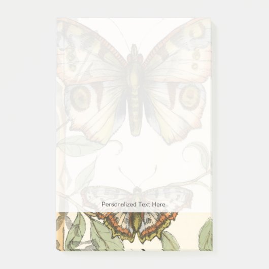 Tandem Butterflies over groene bladeren Post-it® Notes (Voorkant)