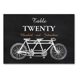 Tandem Chalkboard bruiloft Kaart