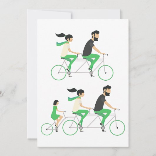 Tandem-cycli Kaart (Voorkant)