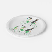 Tandem-cycli Papieren Bordje (Gekanteld)