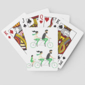 Tandem-cycli Pokerkaarten (Achterkant)