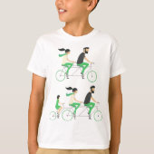 Tandem-cycli T-shirt (Voorkant)