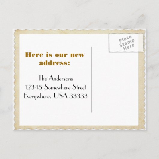 Tandem Fiets Bewegend Briefkaart (Achterkant)