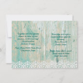 Tandem fiets, BRUILOFT uitnodiging (Achterkant)