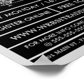 Tandem Fiets, Fietsclub Adverteren Poster (Hoek)