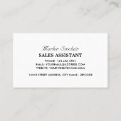 Tandem Fiets, Fietsen, Fietser Visitekaartje (Achterkant)