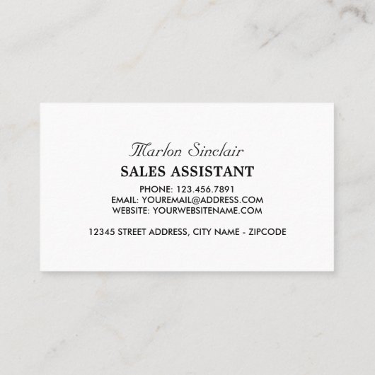 Tandem Fiets, Fietsen, Fietser Visitekaartje (Achterkant)