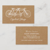 Tandem Fiets, Fietsen, Kraft Fietser Visitekaartje (Voorkant / Achterkant)