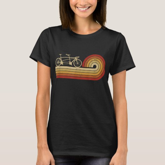 Tandem Fiets Fietser Tweepersoons Fiets Bik T-shirt (Voorkant)