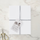 Tandem Fiets Huwelijk Cadeaulabel (Met Touw)