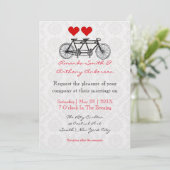 Tandem-fiets Kaart (Staand voorkant)