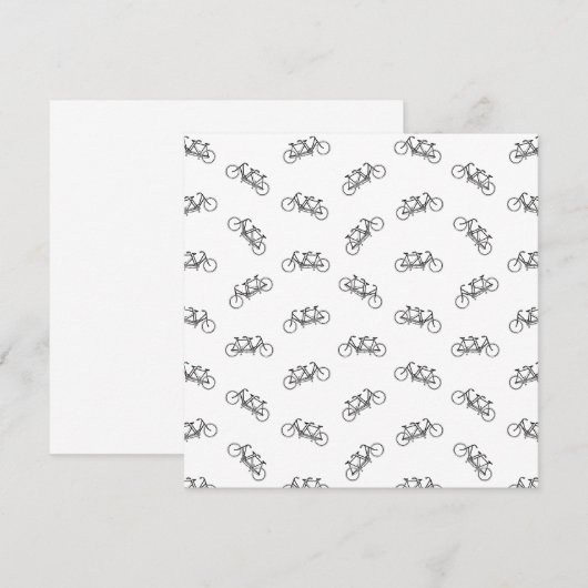 tandem-fiets met twee zetels - KLANTKLEUR Kaart (Voorkant / Achterkant)