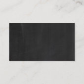 Tandem Fiets op Chalkboard Bruiloft Website Informatiekaartje (Achterkant)