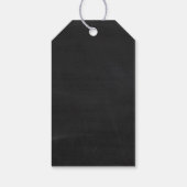 Tandem fiets op Chalkboard Weddenschap Cadeaulabel (Achterkant)