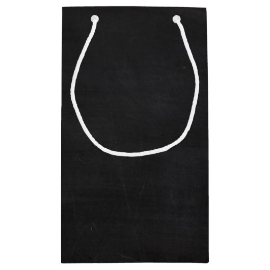 Tandem fiets op Chalkboard Weddenschap Klein Cadeauzakje (Achterkant)