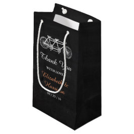 Tandem fiets op Chalkboard Weddenschap Klein Cadeauzakje