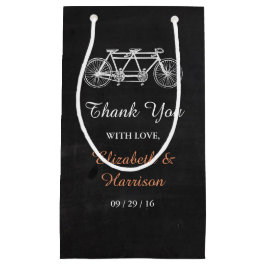 Tandem fiets op Chalkboard Weddenschap Klein Cadeauzakje