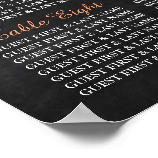 Tandem fiets op het bord van de bruiloft poster (Hoek)