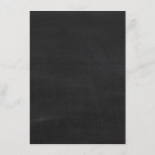 Tandem-fiets op het bord van het bruiloft menu (Achterkant)