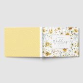 Tandem Fiets Rustieke Zonnebloem Waterverf Bruilof Gastenboek (Volledig)