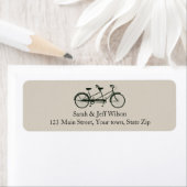 Tandem Fiets Taupe Retouradres labels (Insitu)