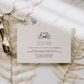  Tandem Fietsbruiloft Receptie Kaart