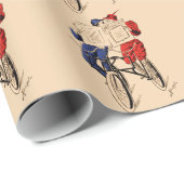  tandem-fietsenwiel-couperleesmachine zoenen cadeaupapier (Rol Hoek)