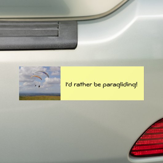 Tandem Gliding Bumpersticker (Op auto)
