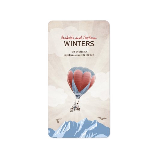 TANDEM LOVE DREAM Adreslabel Etiket (Voorkant)