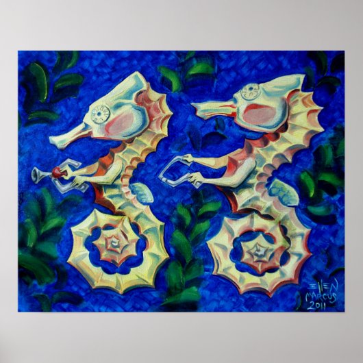 Tandem SeaHorse Poster (Voorkant)