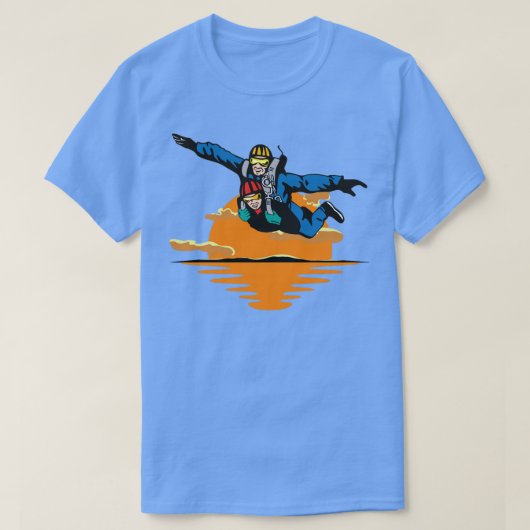 Tandem Skydive skydiving skydiver free herfst T-shirt (Design voorkant)