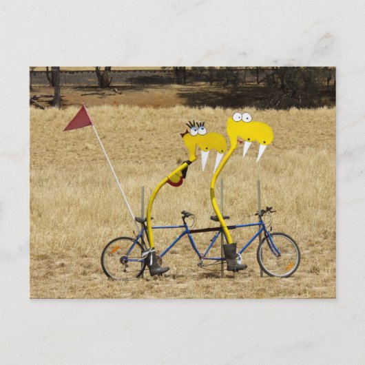 Tandem Snakes Briefkaart (Voorkant)
